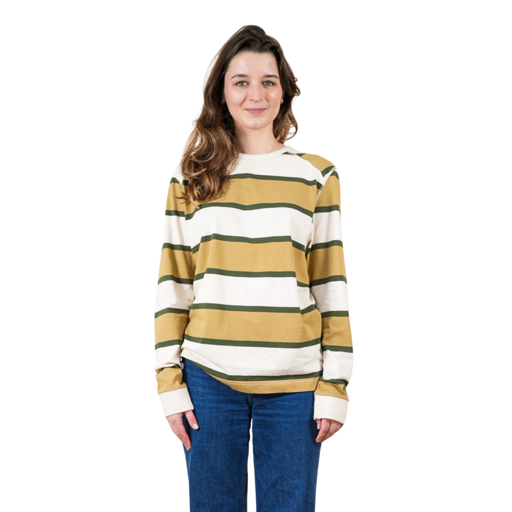 Unisex Barley Stripe Long Sleeve T-Shirt