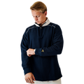 Navy Waffle Knit Quarter Zip