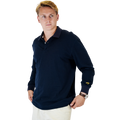 Navy Long Sleeve Polo