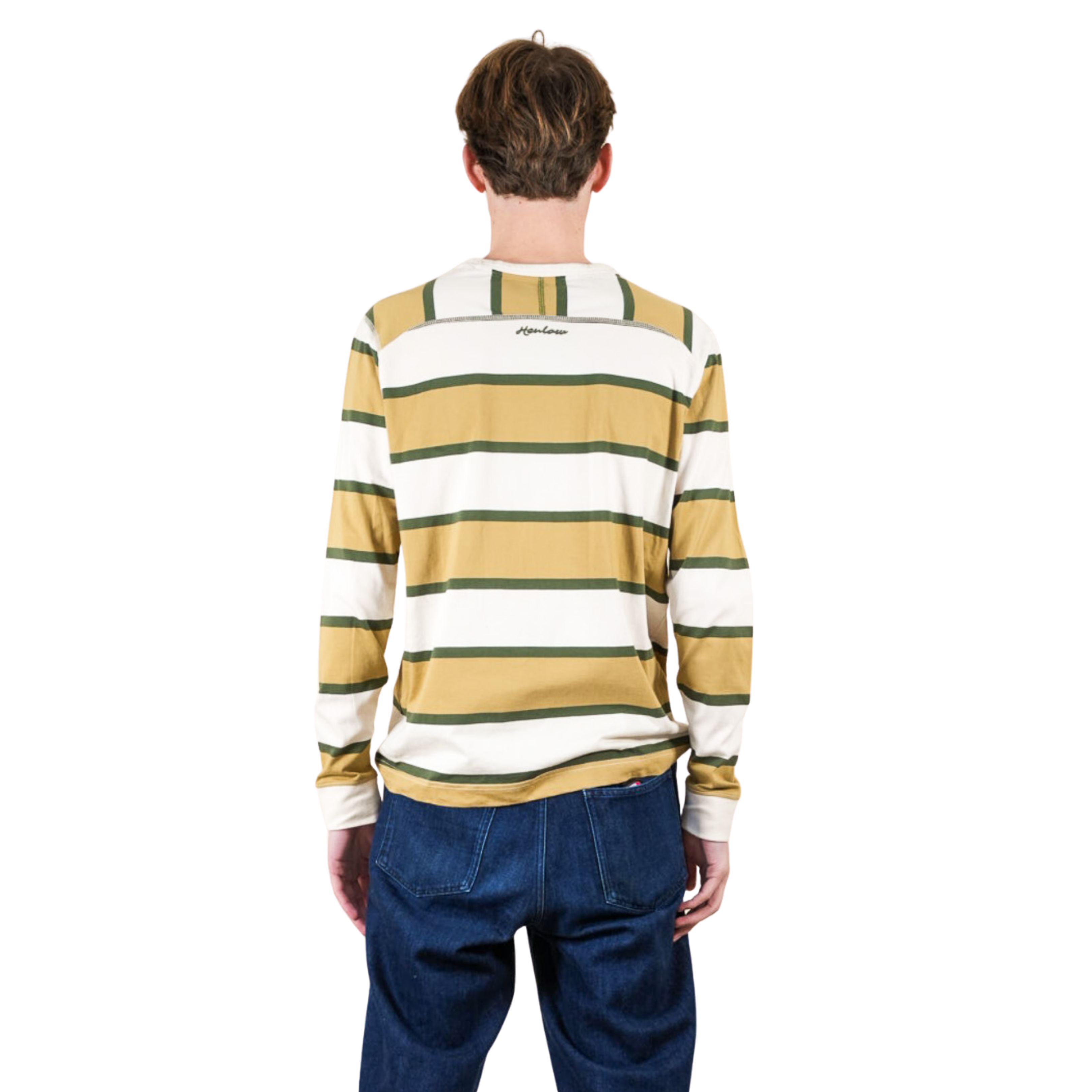 Unisex Barley Stripe Long Sleeve T-Shirt