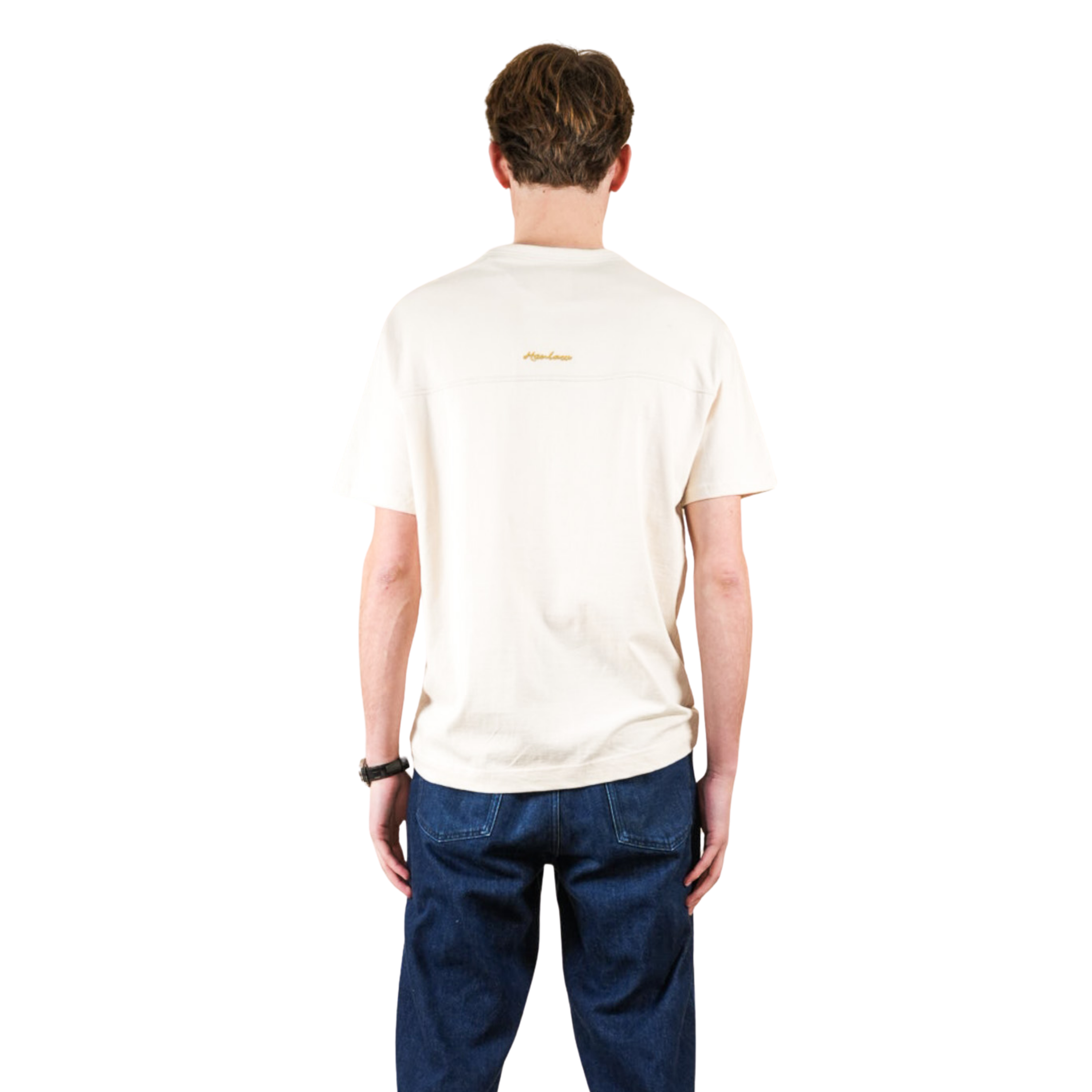 Cloud white and Sky Stripe T-Shirt