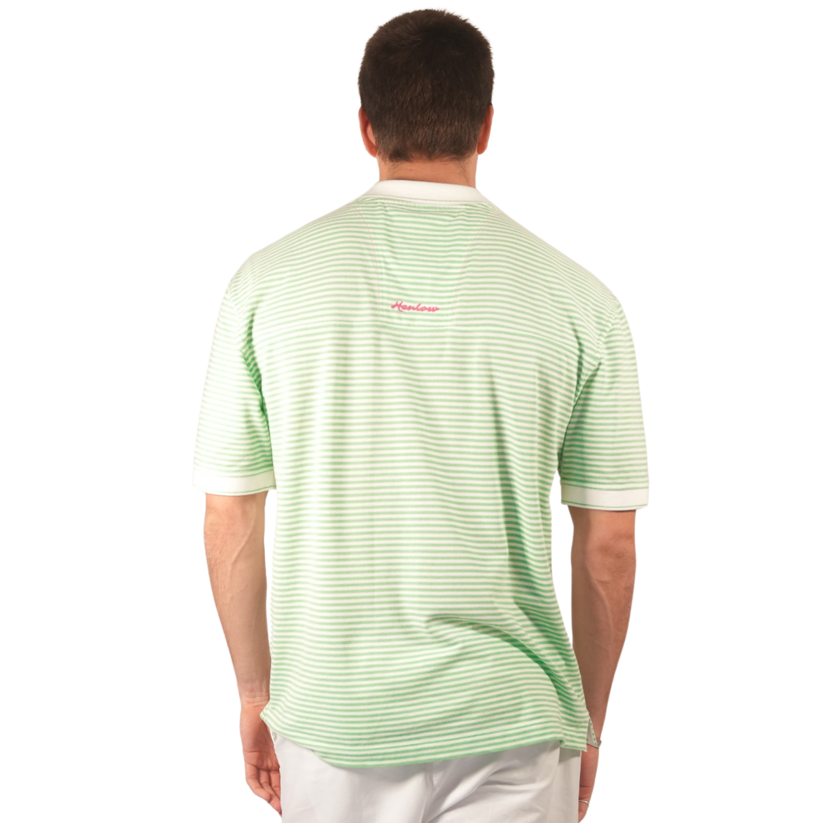 Green Stripe Golf Polo