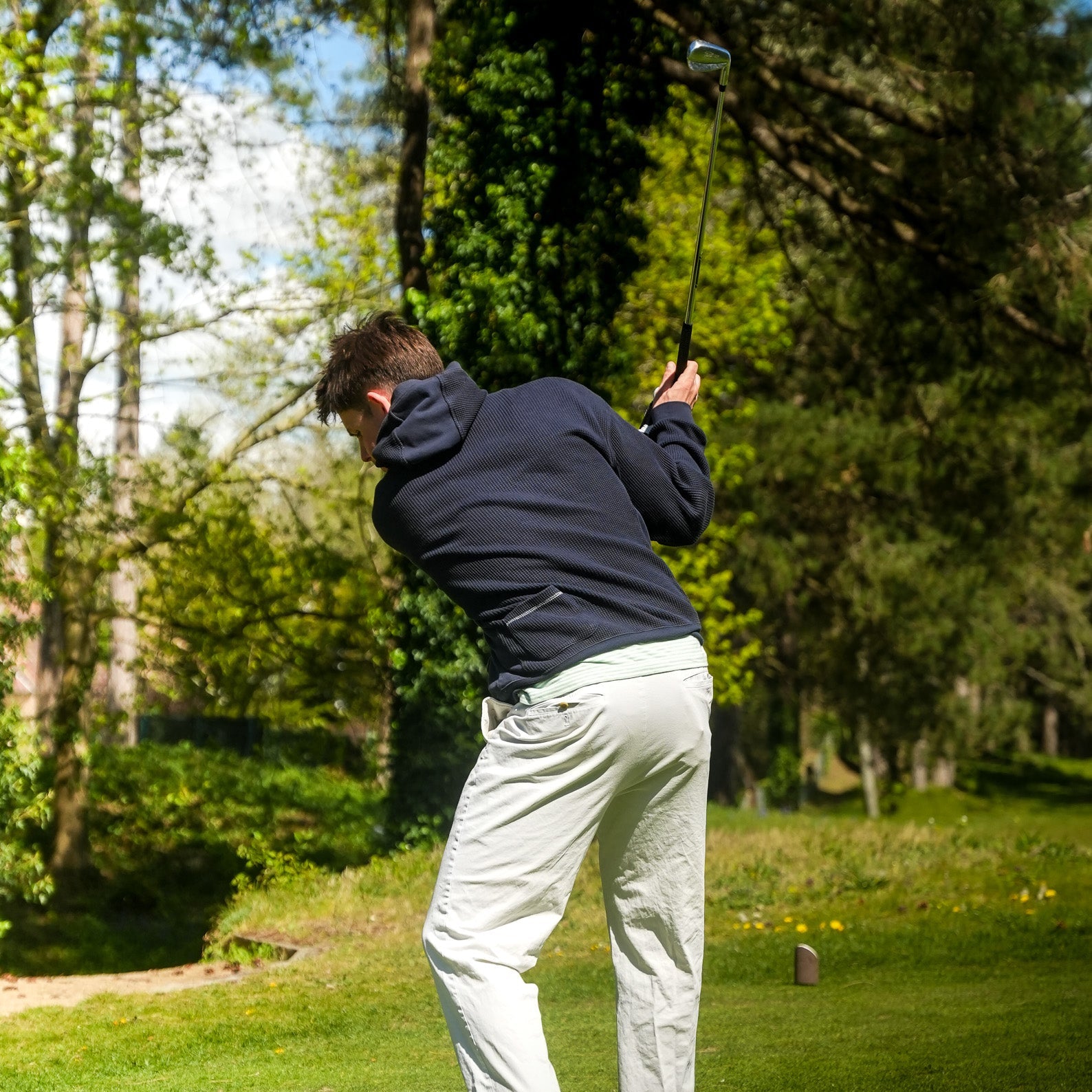 Navy Lightweight Golf Hoodie