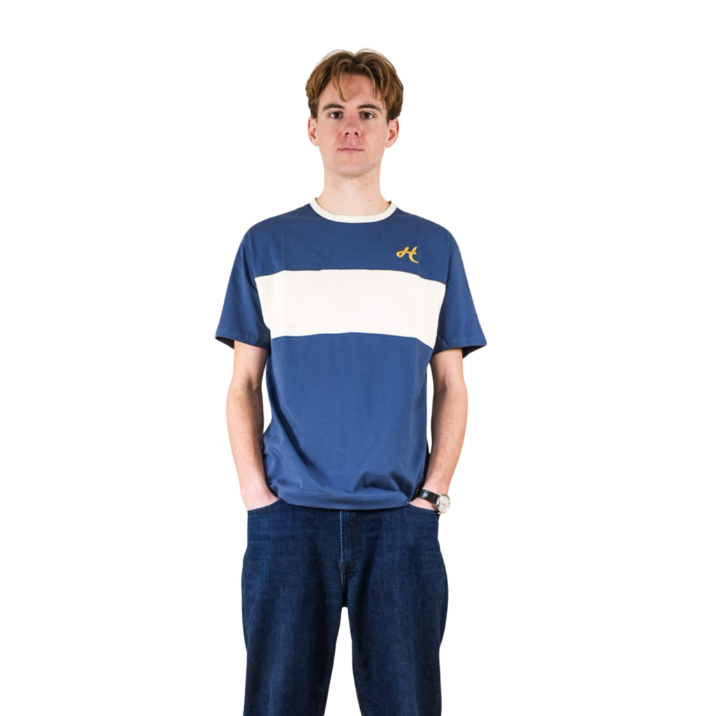 Sea Blue and Sky Stripe T-shirt