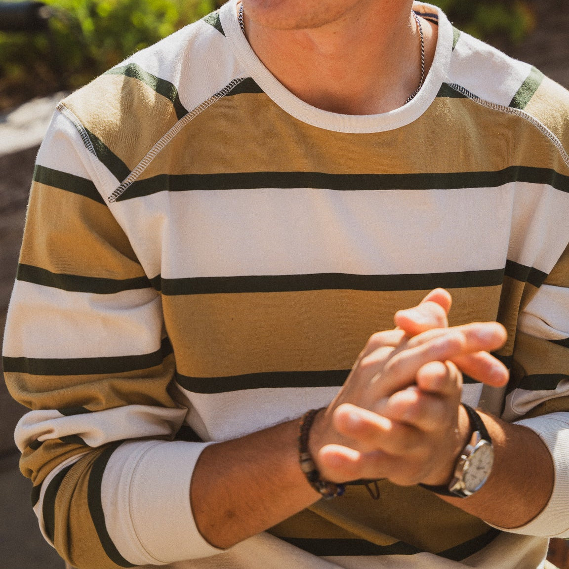 Barley Stripe Long Sleeve T-Shirt