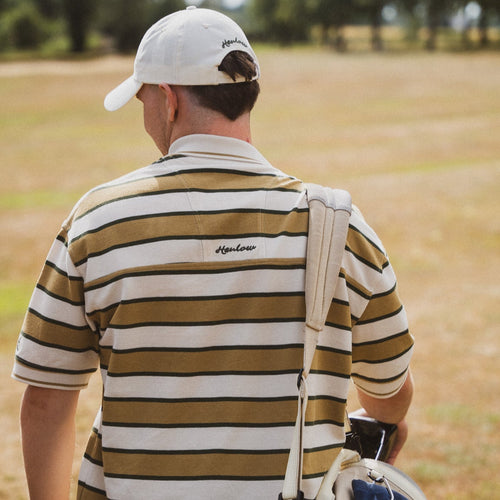 Barley stripe oversized golf Polo