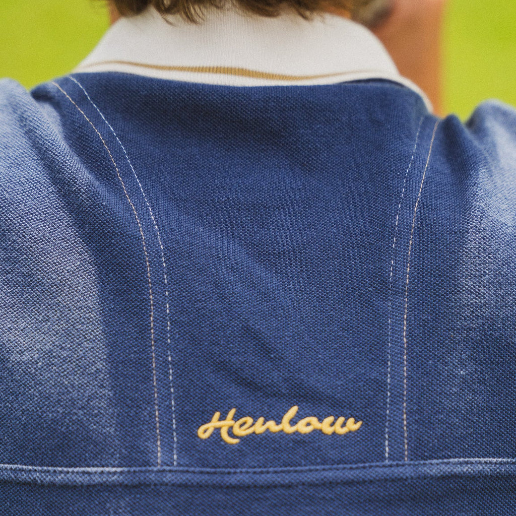 Sea Blue Oversized Golf Polo