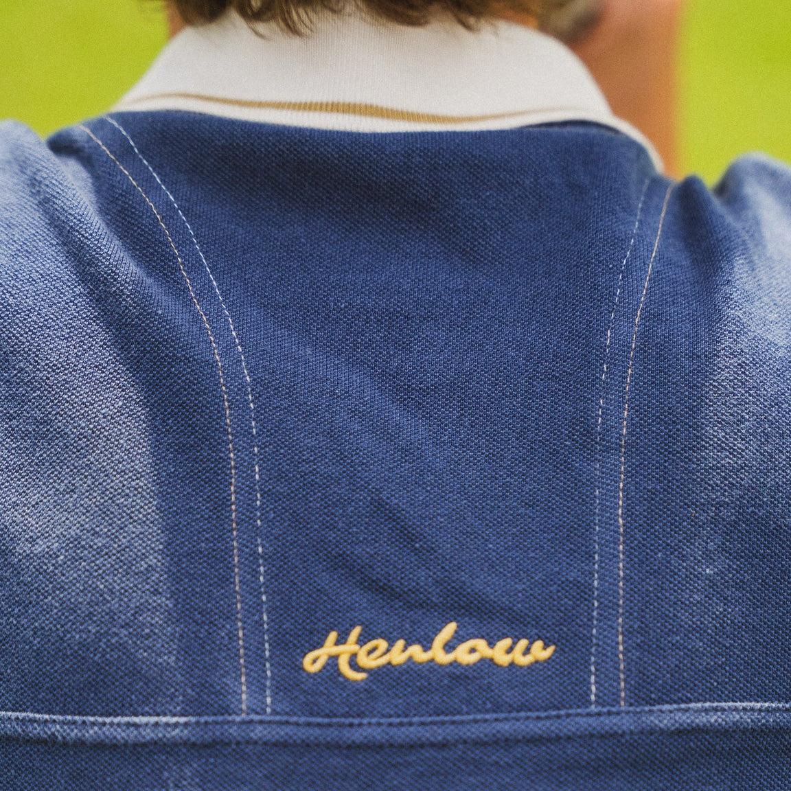 Sea Blue Oversized Golf Polo
