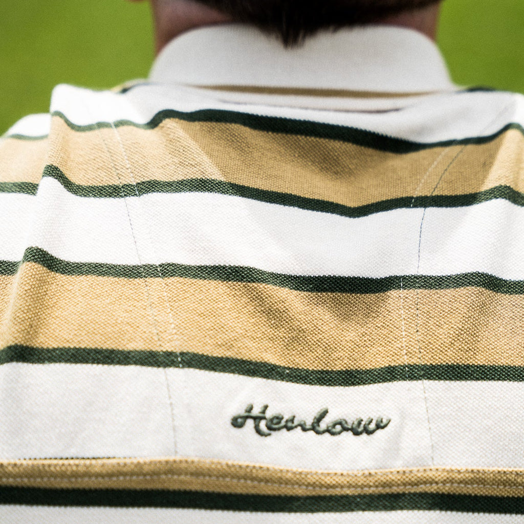 Barley stripe oversized golf Polo