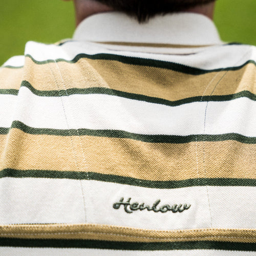 Barley stripe oversized golf Polo