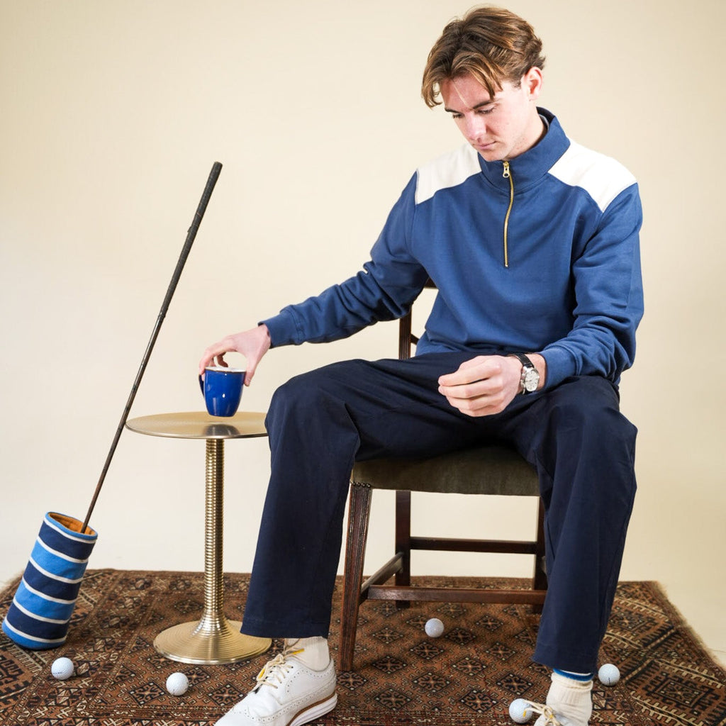 Sea Blue Quarter Zip