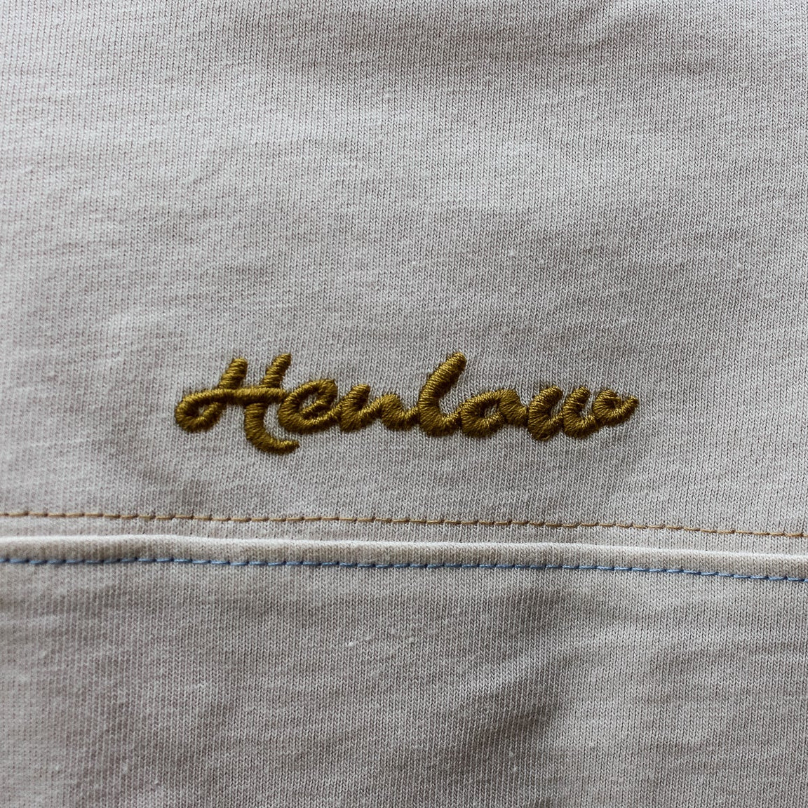 Cloud white and Sky Stripe T-Shirt