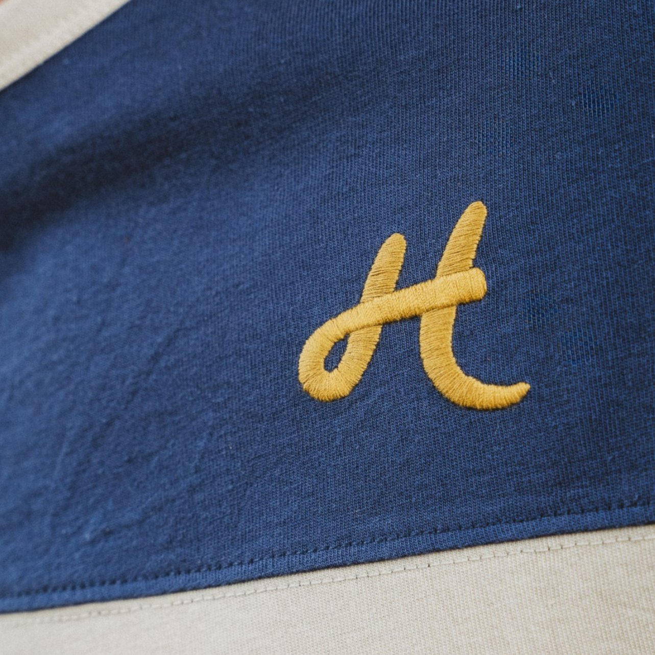 Sea Blue and Sky Stripe Running T-shirt